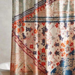 Anthropologie Risa Organic Cotton Shower Curtain